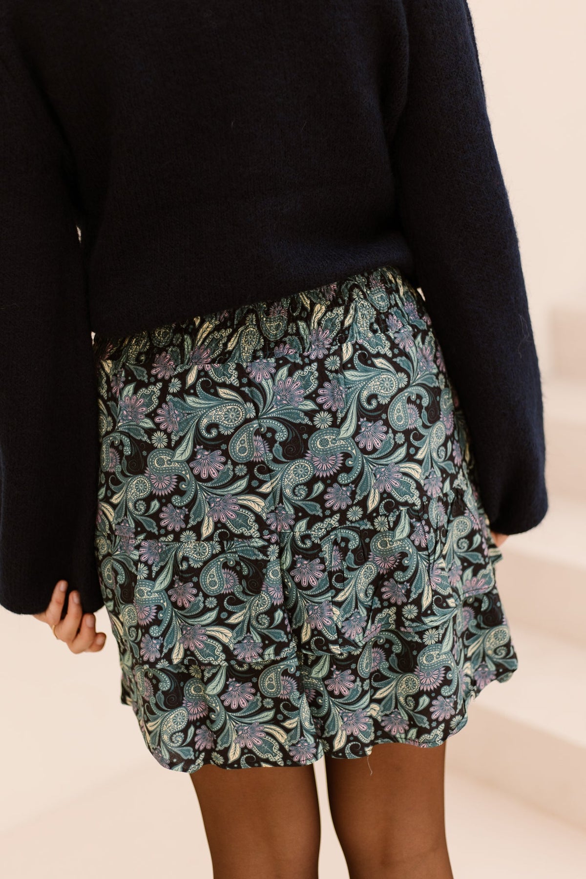 Jace skirt Black/Wood Ash - Bij Keesje - FLURESK - Rok
