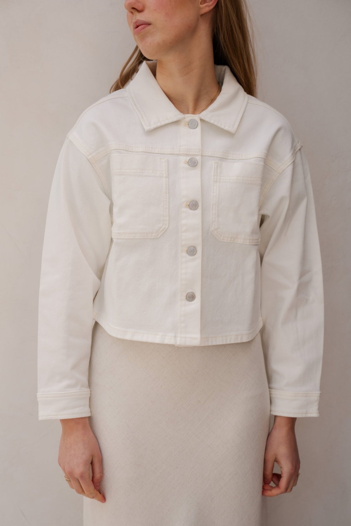 Jacket off white 26357 - Bij Keesje - Smashed Lemon - Jas
