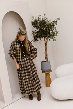 Janie check skirt - Bij Keesje - Bij Keesje - Rok