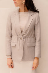 Jemmie bouclé blazer natural