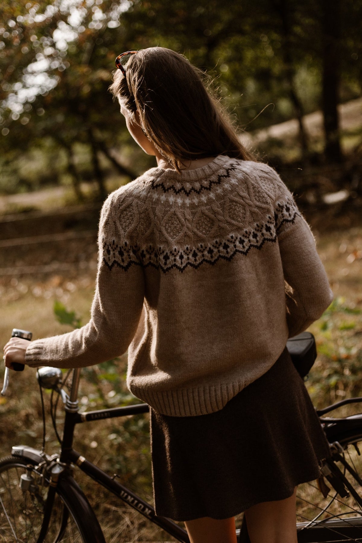 Jette sweater taupe/brown - Bij Keesje - Bij Keesje - Trui