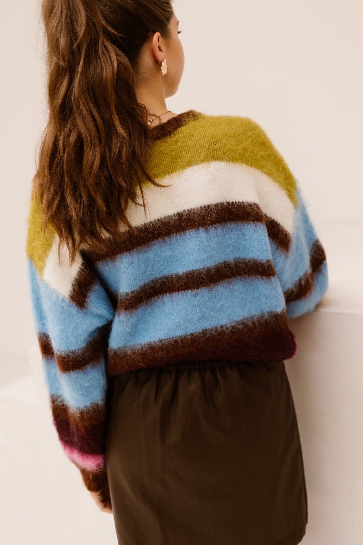 Jula sweater multicolor - Bij Keesje - Bij Keesje - Trui