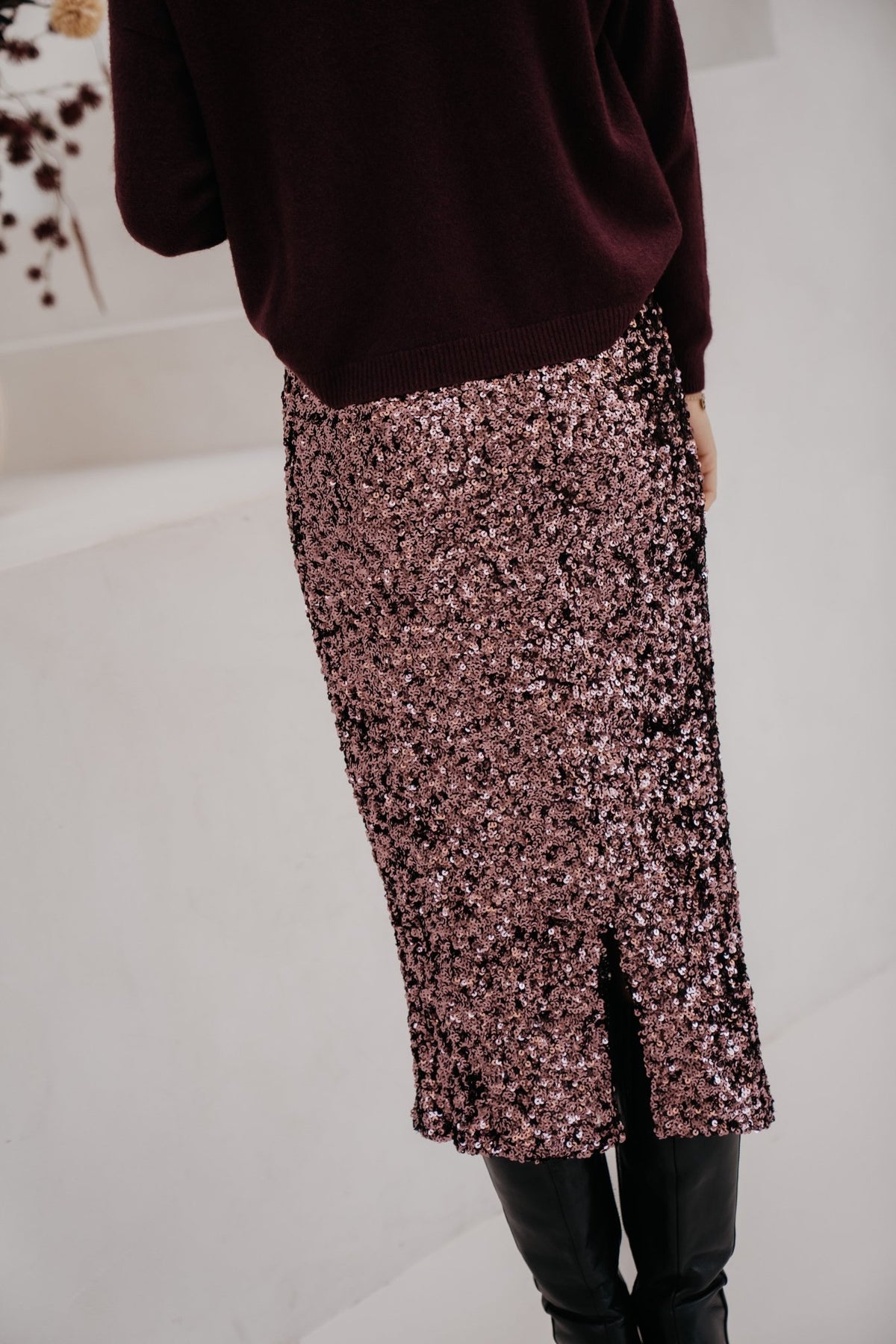 Juryfana Paillet skirt Brun - Bij Keesje - Ange - Rok