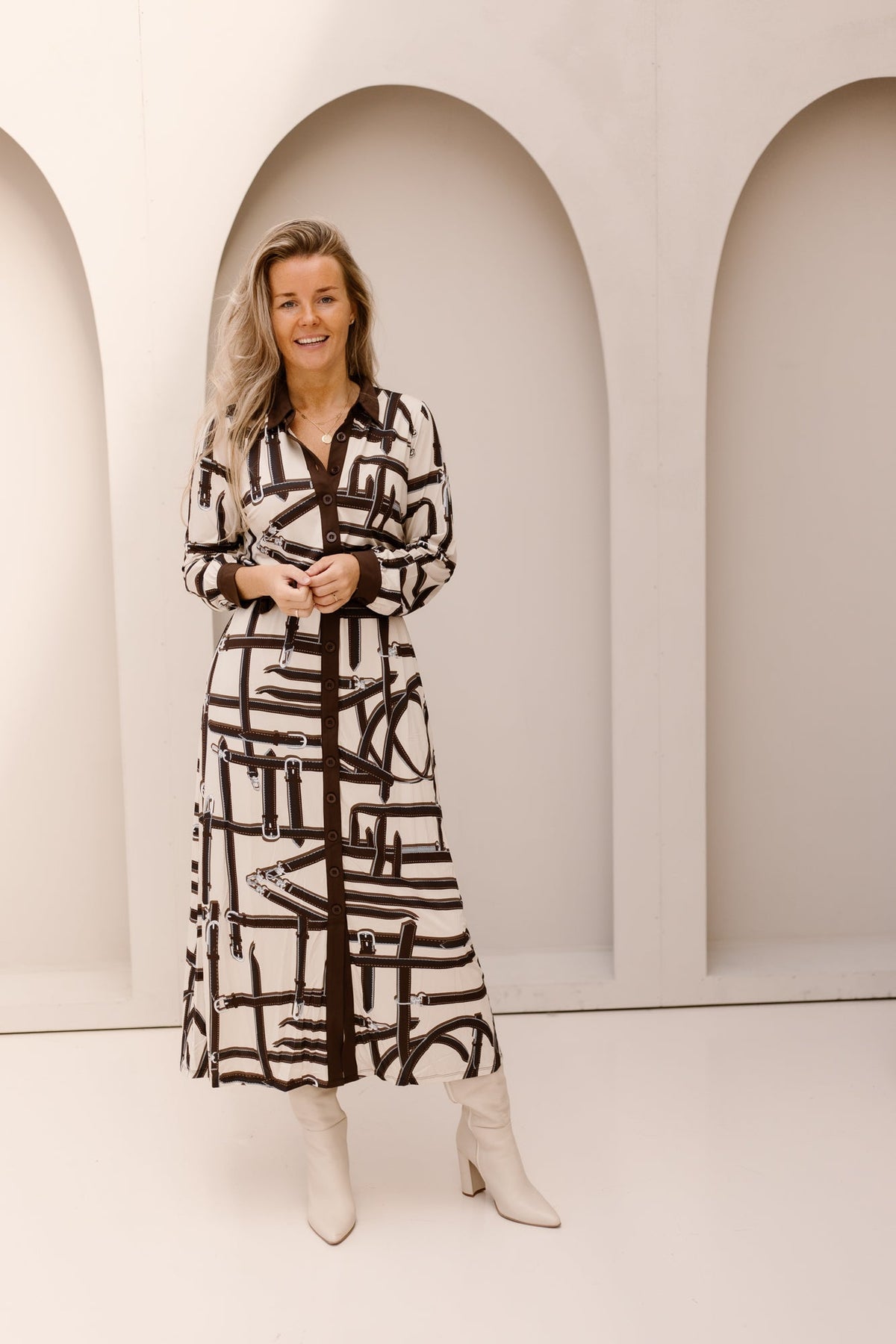 K-design print jurk D102 - Bij Keesje - K-design - Jurk