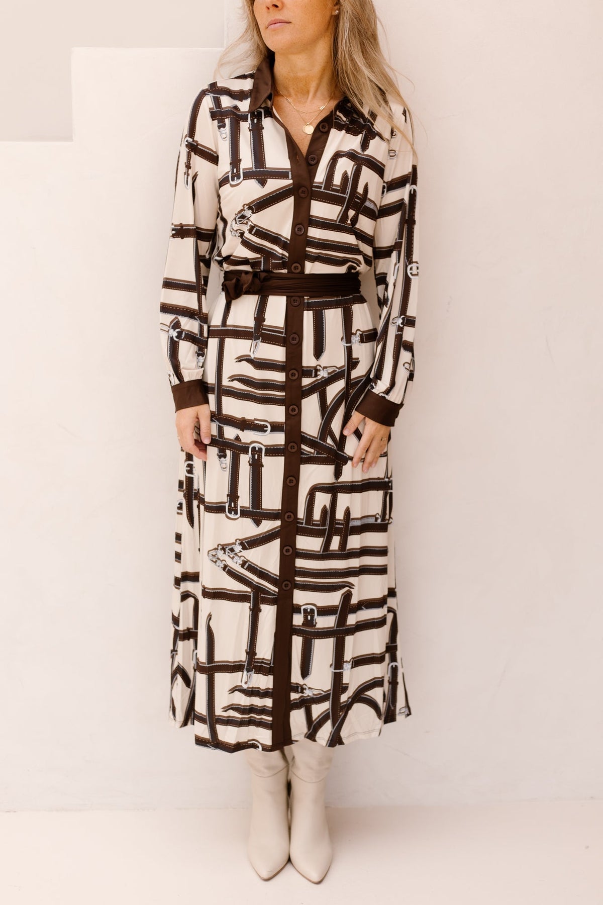 K-design print jurk D102 - Bij Keesje - K-design - Jurk