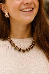 Ketting Strepen Bruin 219831 - Bij Keesje - Bij Keesje - Ketting