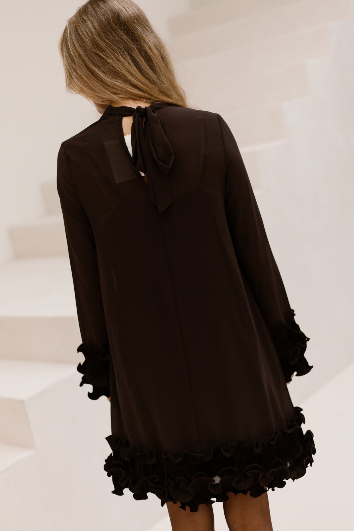 Latania Dress Chocolate - Bij Keesje - Noella - Jurk