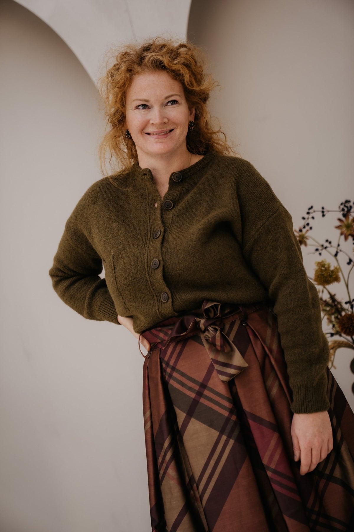 Legnano sweater olive - Bij Keesje - Amelie & Amelie - Trui