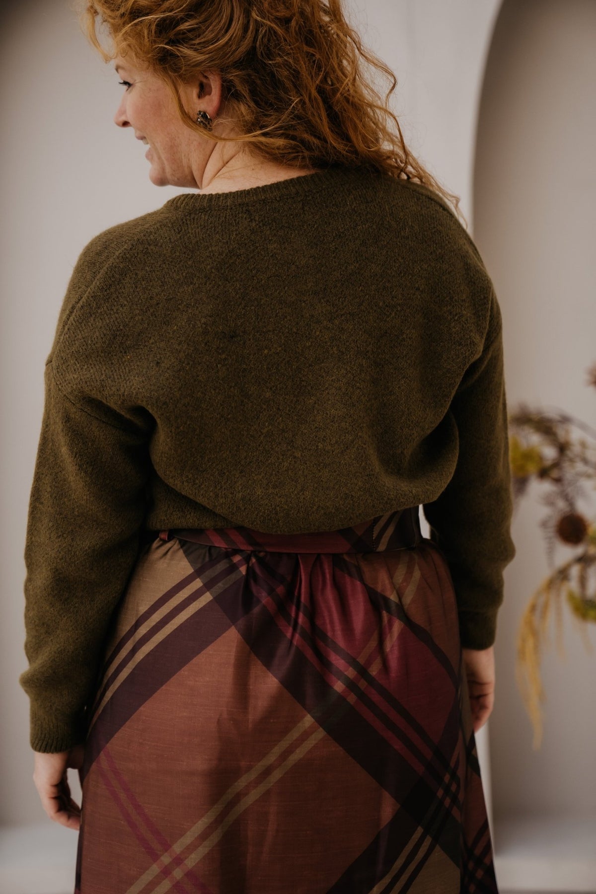 Legnano sweater olive - Bij Keesje - Amelie & Amelie - Trui