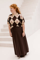 Lena Leatherlook Skirt Bordeaux