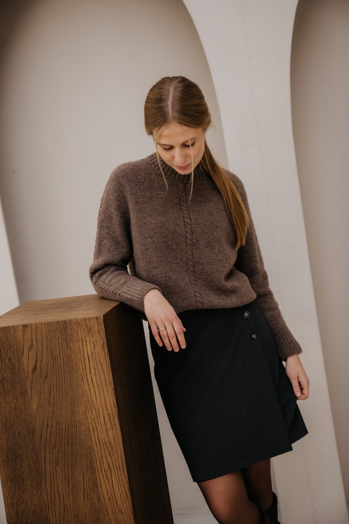 Letressy sweater taupe - Bij Keesje - Ange - Trui