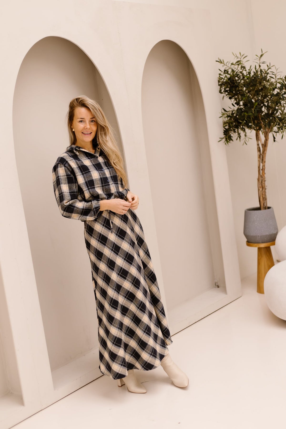 Lia Blouse Check Blue - Bij Keesje - Bij Keesje - Blouse