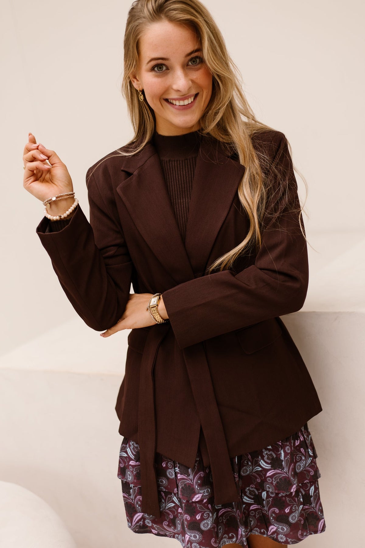Lio Knit sweater Dark Chocolate - Bij Keesje - FLURESK - Trui