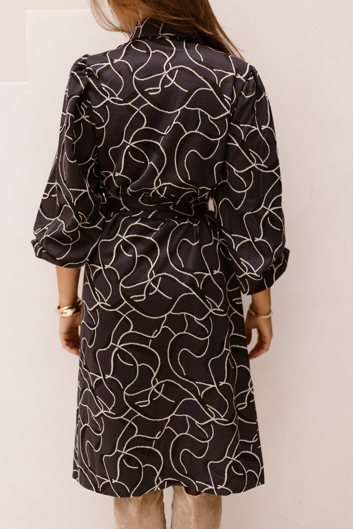 Liobhan dress - Dark jeans blue / black - Bij Keesje - G-maxx - jurk