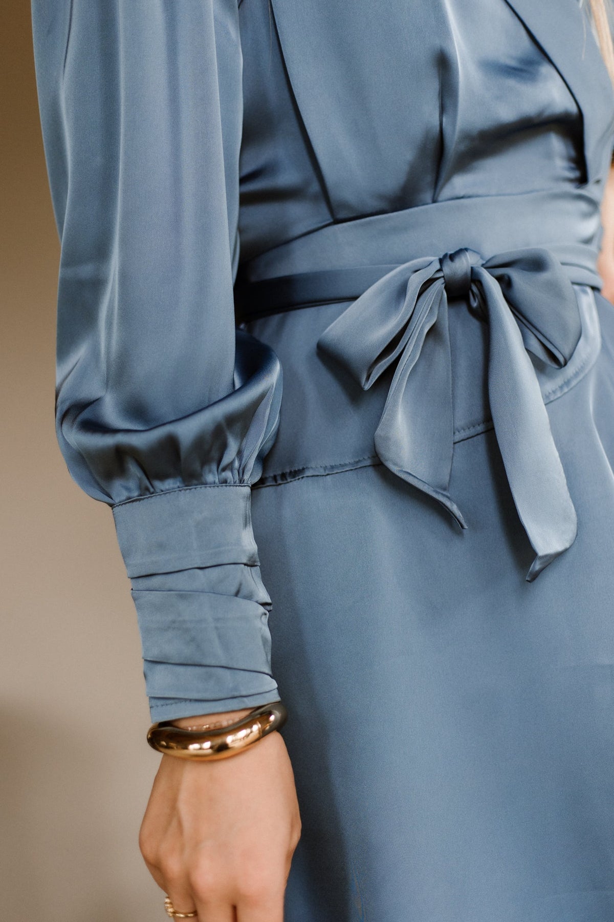 Lisa Sateen Dress Iceblue - Bij Keesje - Bij Keesje The Label - Jurk