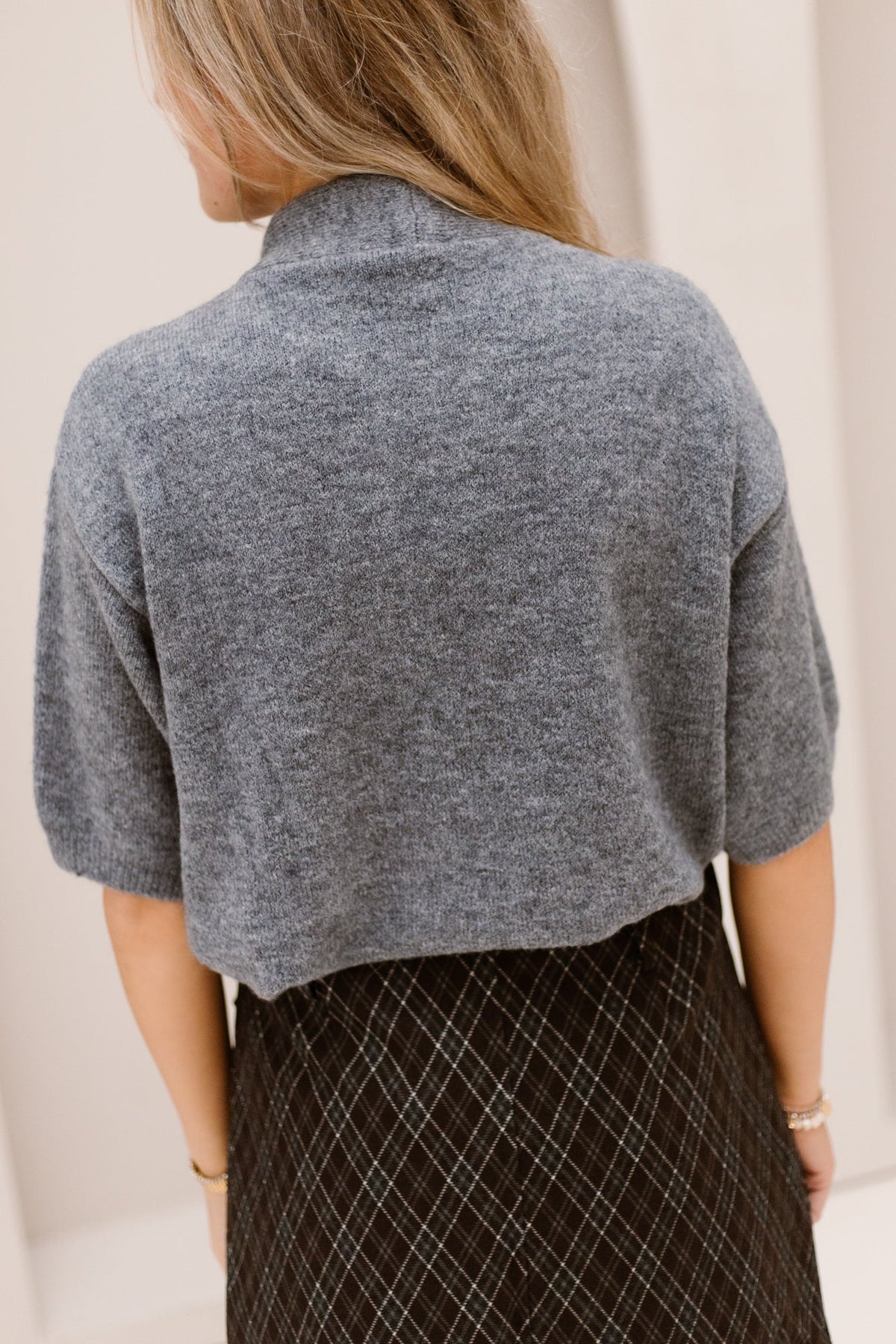Liselot Pullover Scarf Grey - Bij Keesje - Bij Keesje - Trui