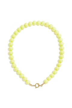Lola ketting beaded lichtgeel - Bij Keesje - Bij Keesje - accessoires