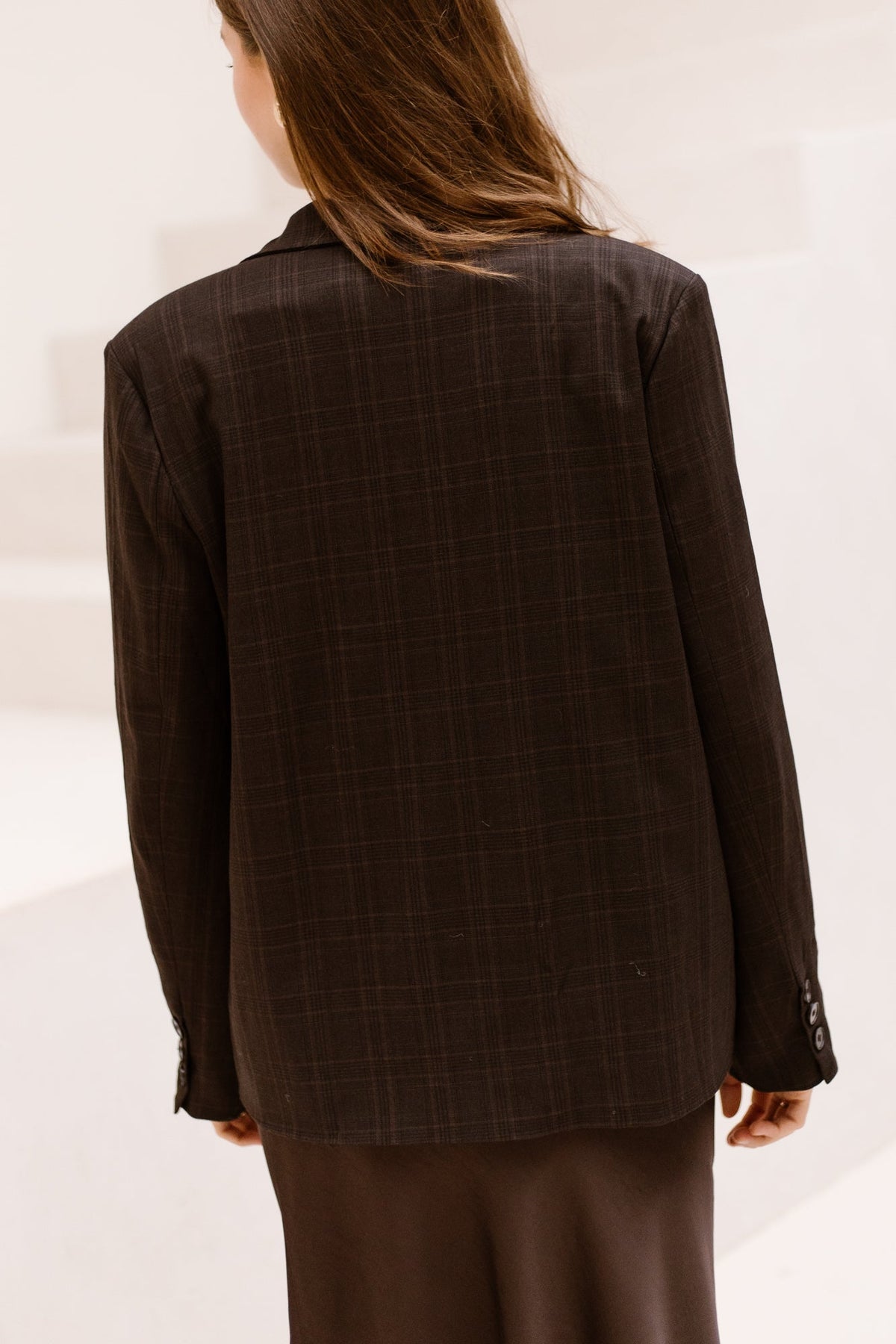 Maria dark check blazer - Bij Keesje - Bij Keesje - Blazer
