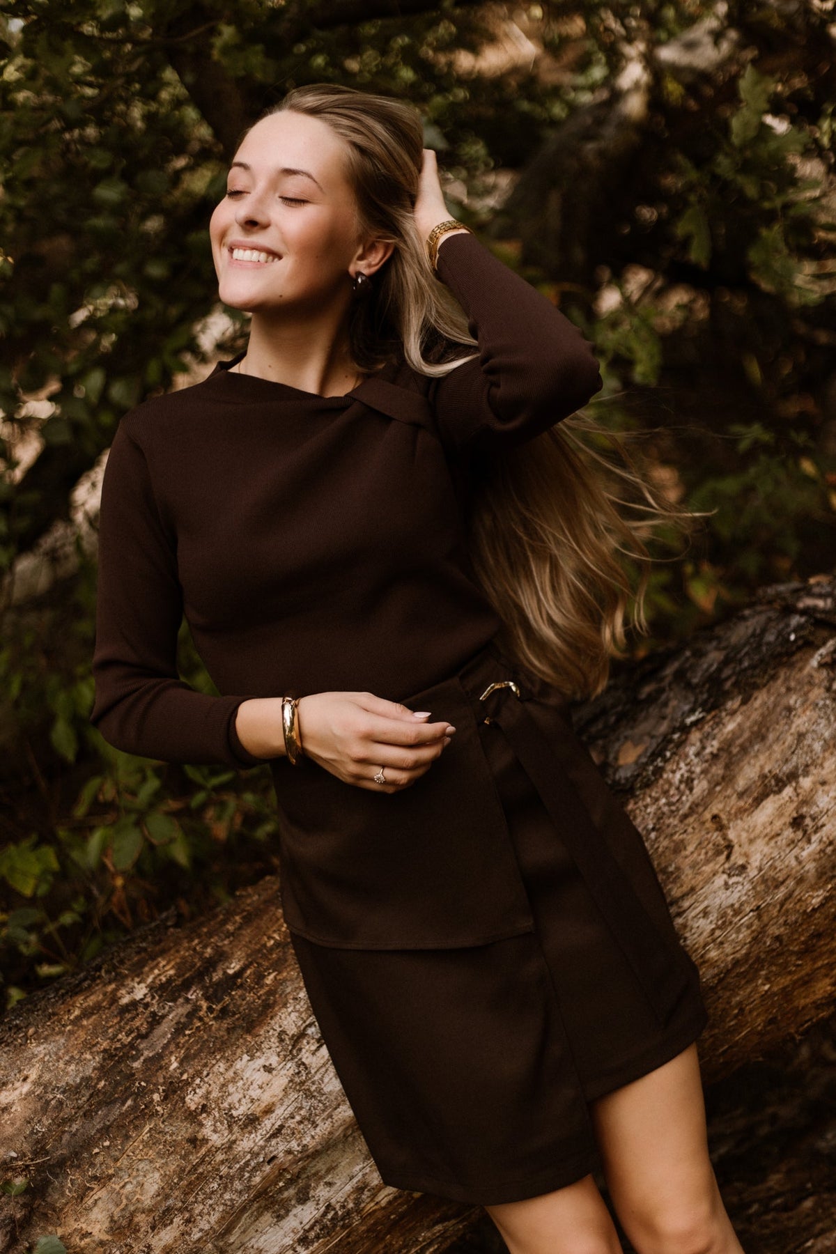 Marianne Skirt Brown - Bij Keesje - Bij Keesje The Label - Rok