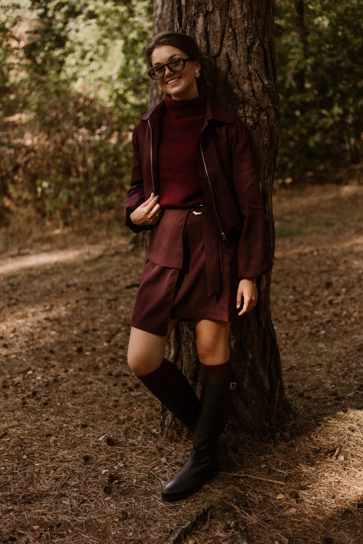 Marit Bomber Jacket Plum - Bij Keesje - Bij Keesje The Label - Jas