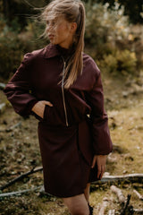 Marit Bomber Jacket Plum