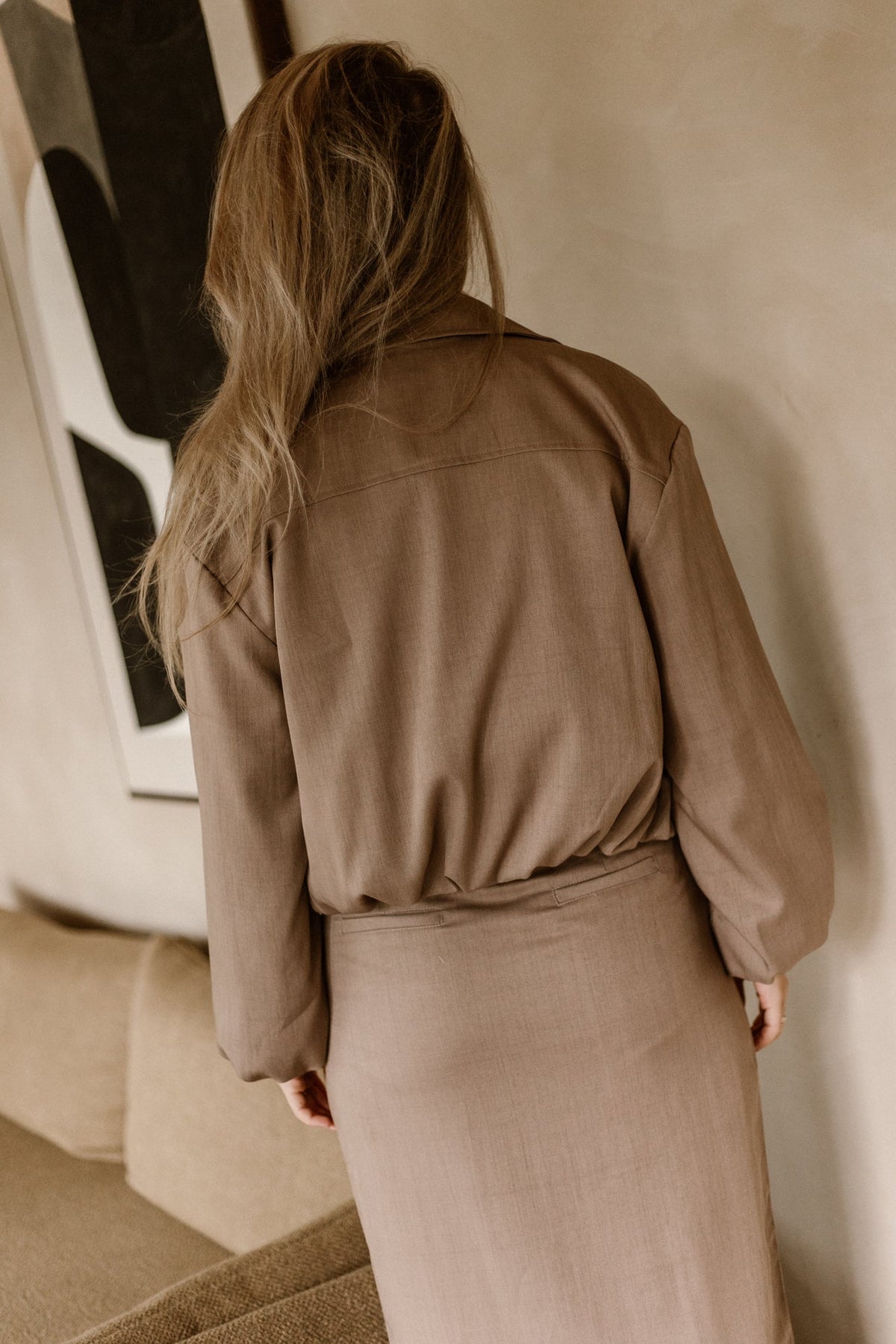 Marit Bomber Jacket Taupe - Bij Keesje - Bij Keesje The Label - Jas