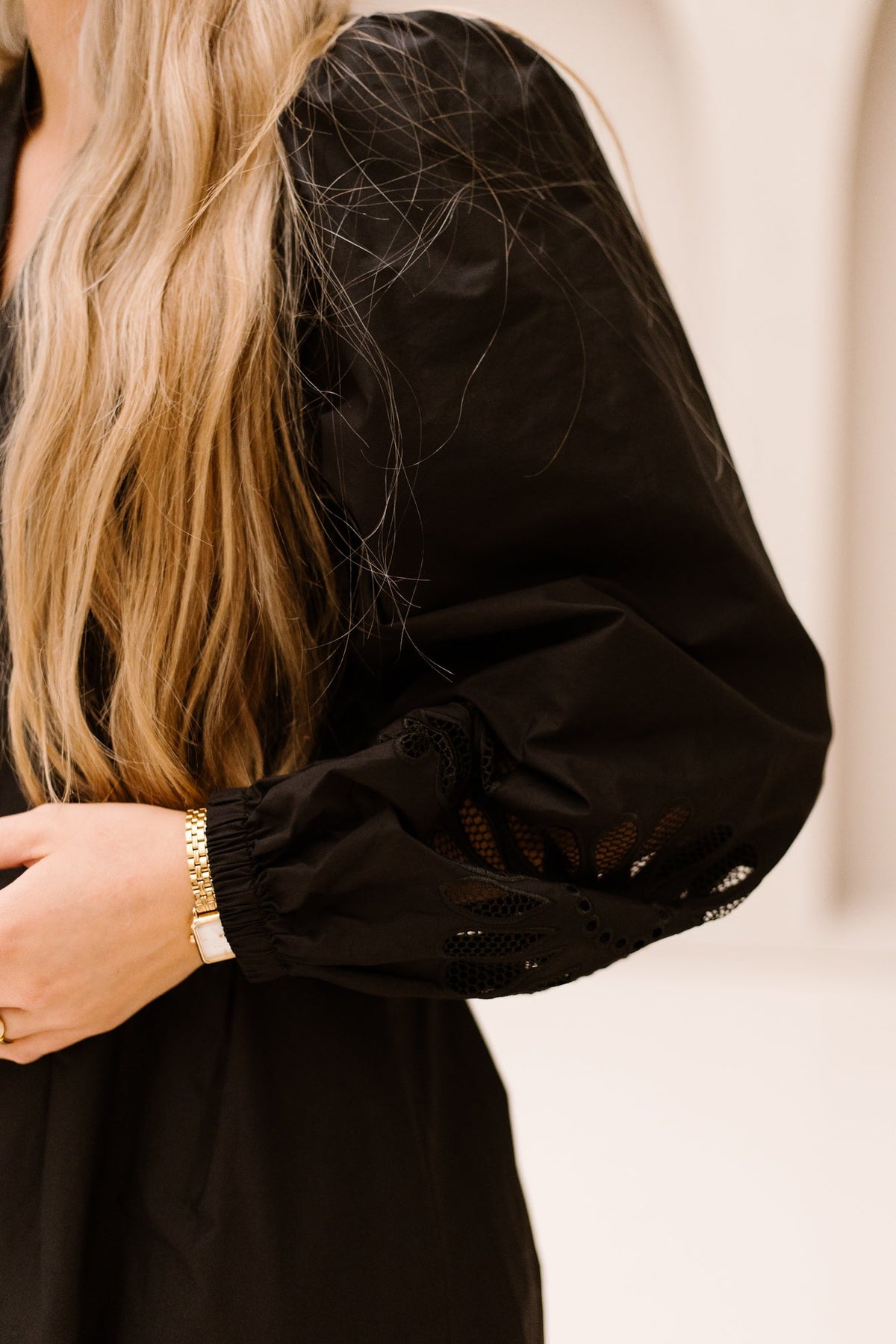 MeliseCC emb dress black - Bij Keesje - Co'couture - Jurk