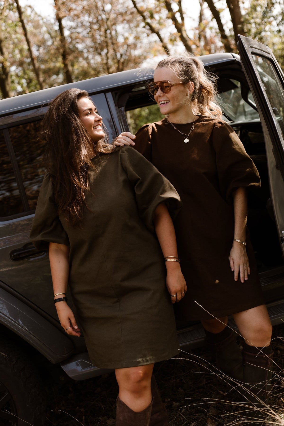 Mette Denim Dress Armygreen - Bij Keesje - Bij Keesje The Label - Jurk