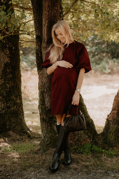 Mette Denim Dress Plum - Bij Keesje - Bij Keesje The Label - Jurk