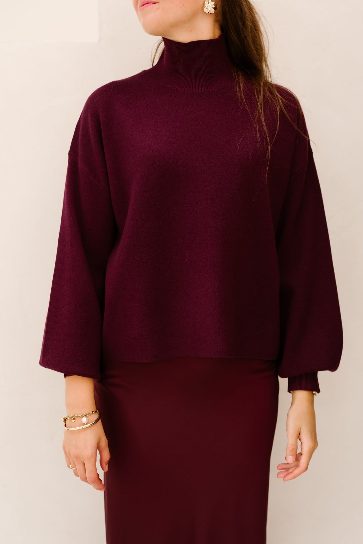 MSCHMercy East M Pullover Potent Purple - Bij Keesje - MSCH Copenhagen - Trui