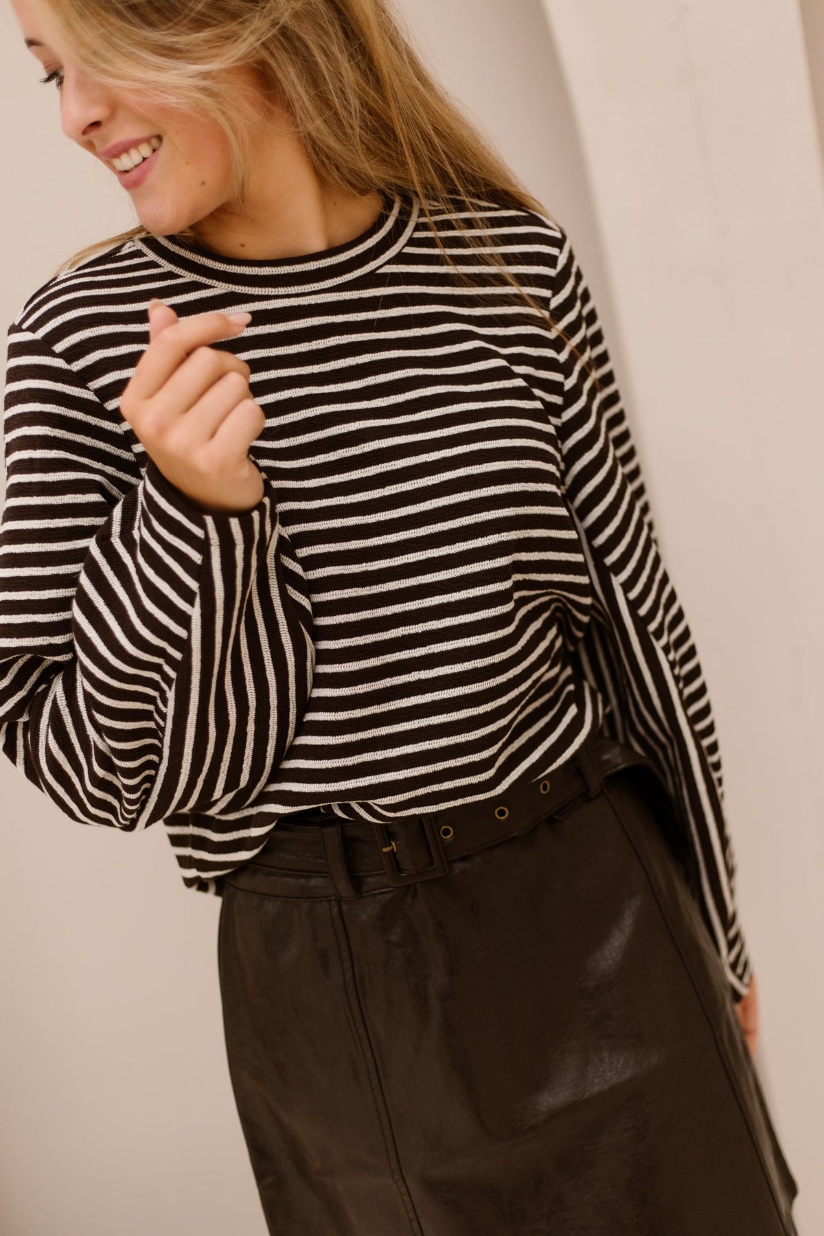 MschSofia Sweatshirt STP Mole/Oatmeal - Bij Keesje - MSCH Copenhagen - Trui