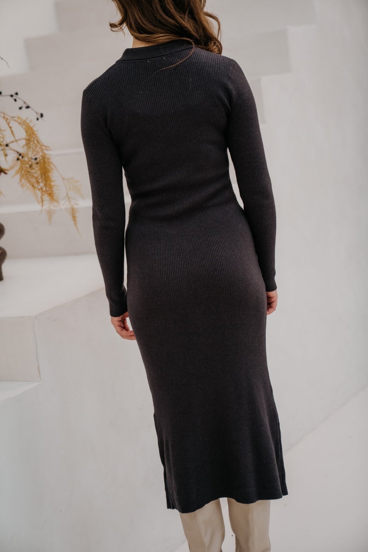 Nabola dress Anthracite - Bij Keesje - Ange - Jurk