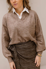 Nadia blouse sweater taupe