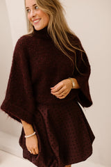 NamibiaW6 Strickpullover burgunderrot
