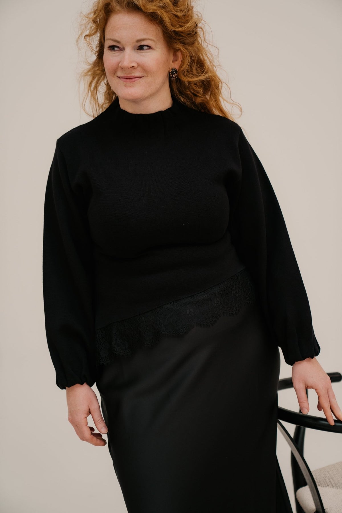 Natanja lace top black - Bij Keesje - Bij Keesje - Top