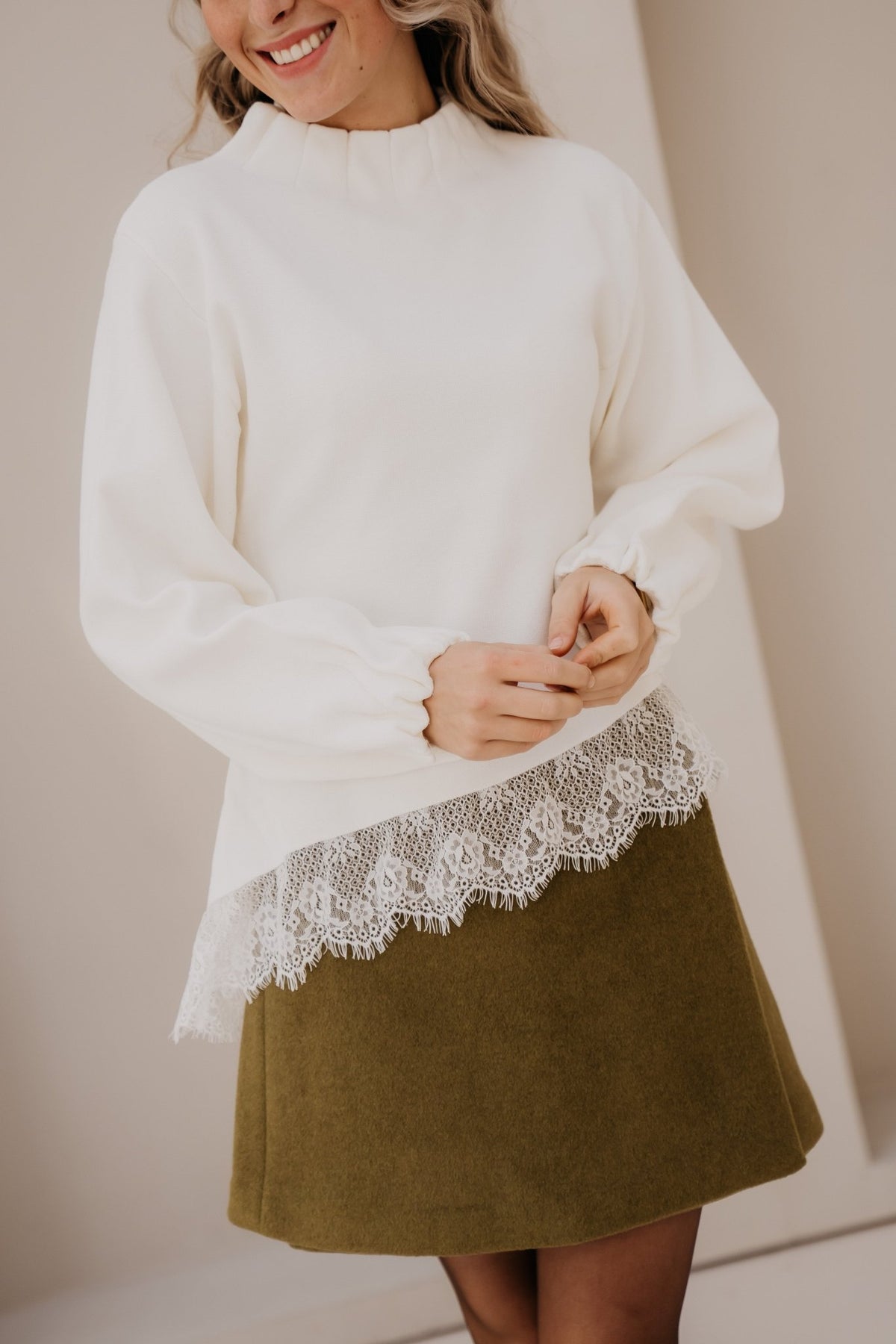 Natanja lace top white - Bij Keesje - Bij Keesje - Top