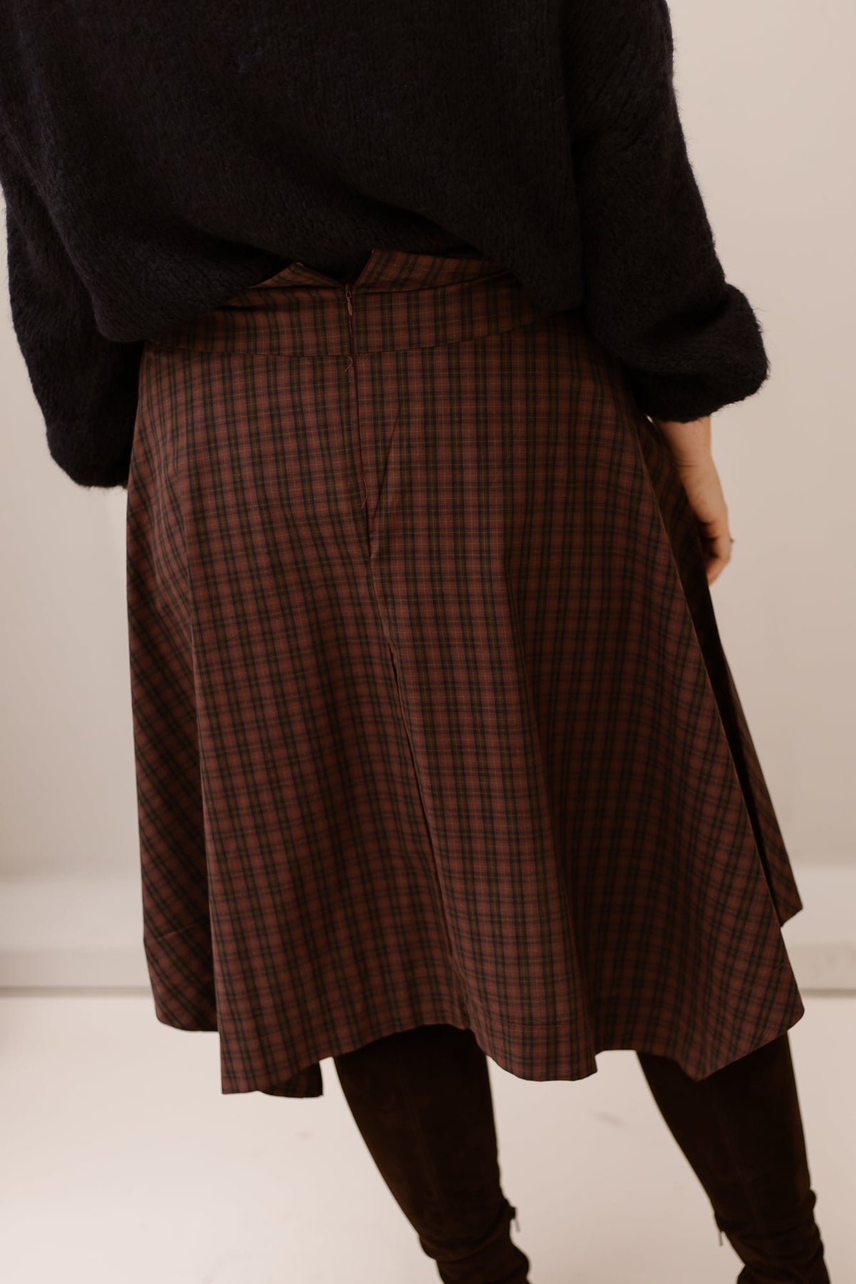 Nelly Skirt Berry Check - Bij Keesje - Sisters Point - Rok