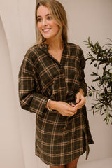 Nerina Ruitjes blouse groen