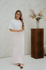 Ninad Heavy Sateen Skirt Light Pink