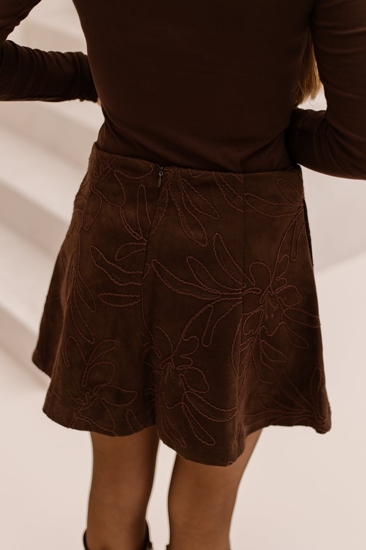 ObjBelis Short Skirt Seal Brown - Bij Keesje - Object - Rok