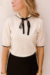 Objdolly Thess Re Knit Pullover Birch/Black