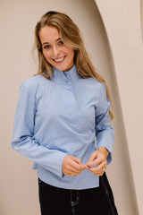 Objerika wrap top light blue