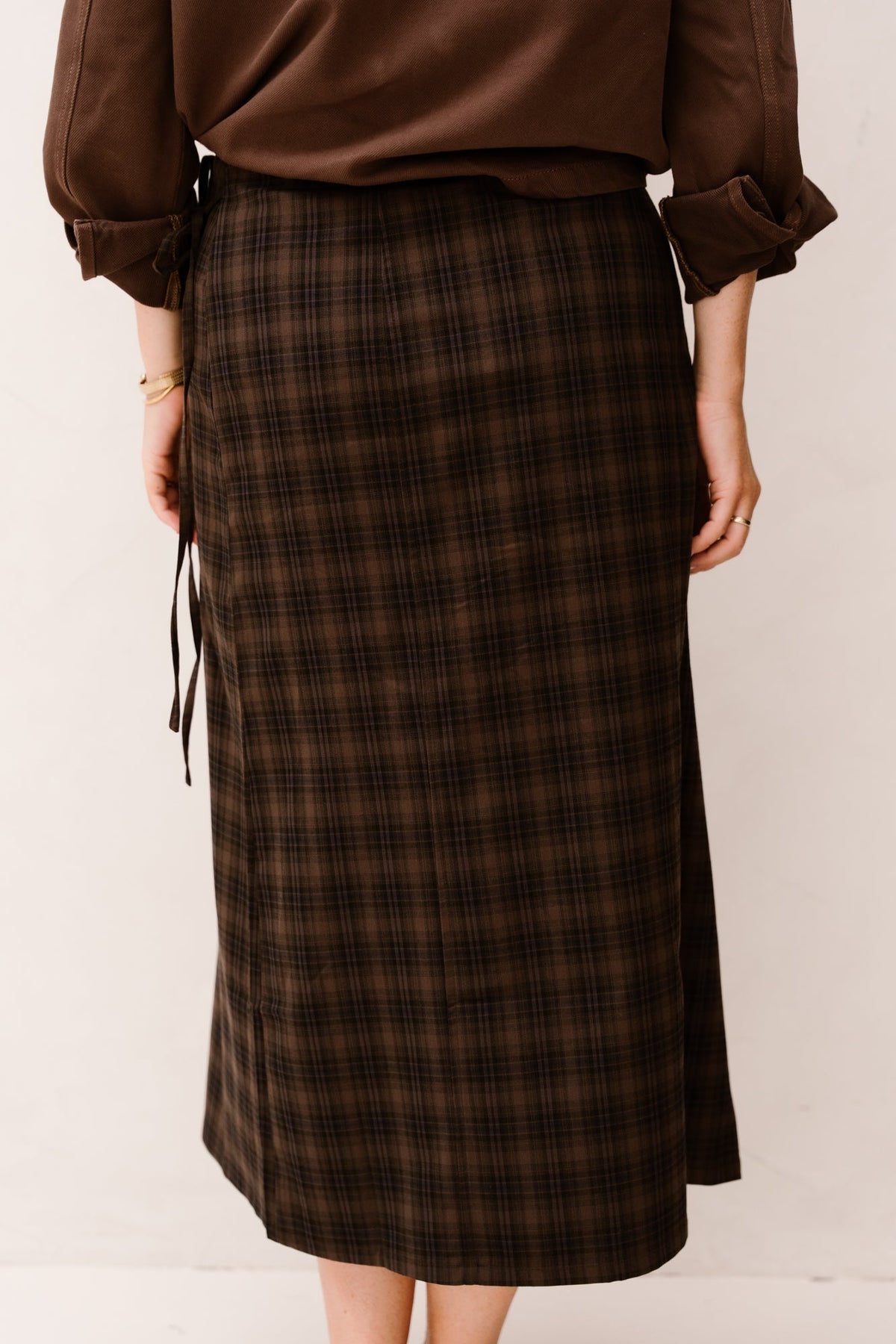 Objsoley Reese Re Midi Wrap Skirt Carafe/Blue Shado - Bij Keesje - Object - Rokken
