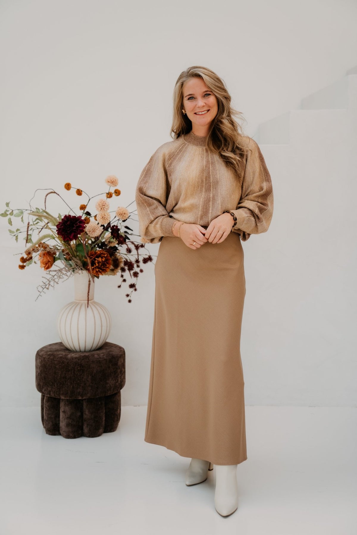 Olympia Skirt Brown Sugar - Bij Keesje - G-maxx - Rok