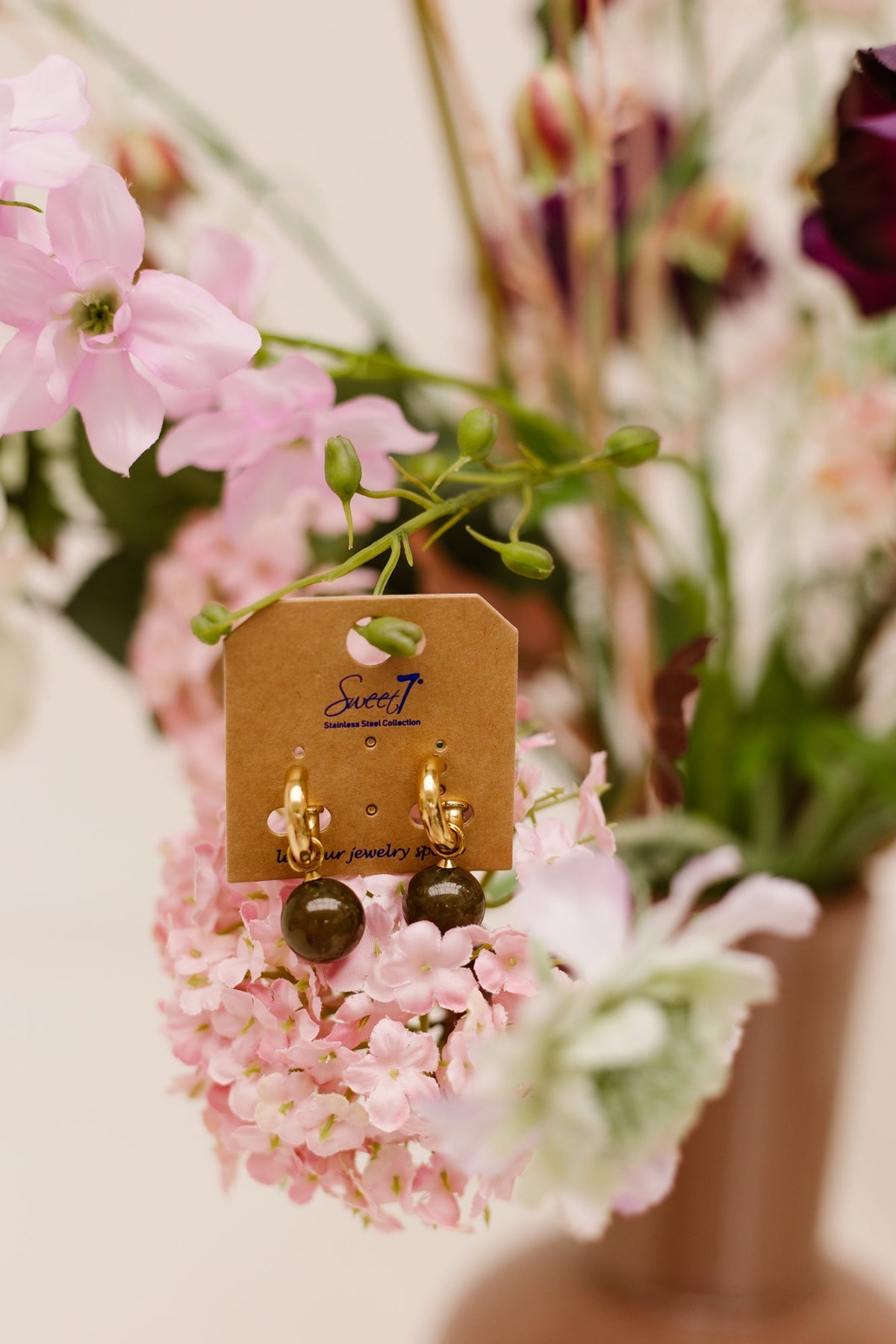 Oorbellen Marianne groen 3136 - Bij Keesje - Bij Keesje - accessoires