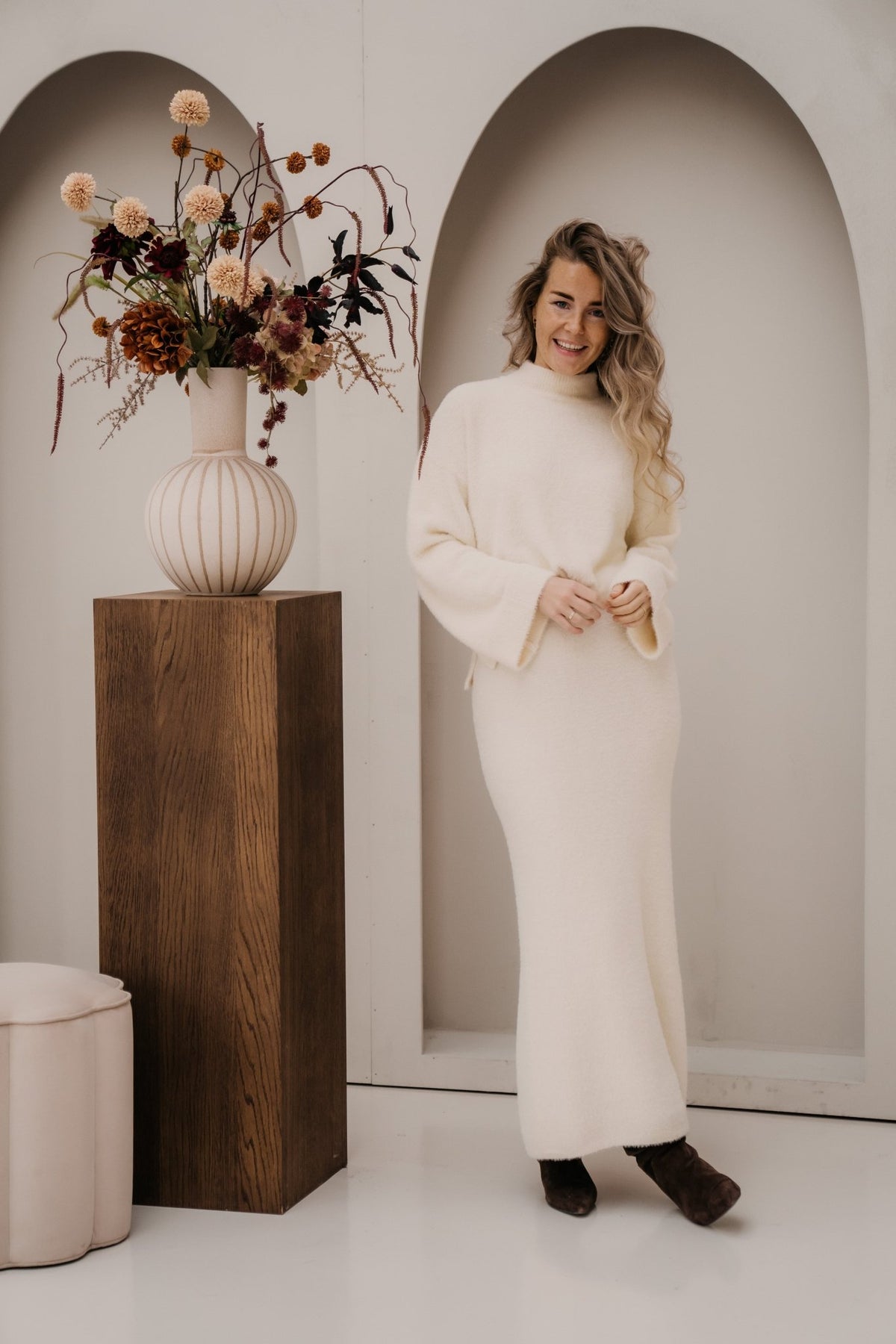 Patty knitted sweater Off-white - Bij Keesje - YDENCE - Trui