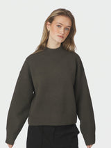 Paulina Knit Blouse moss green