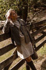 Paulina knit blouse sand melange