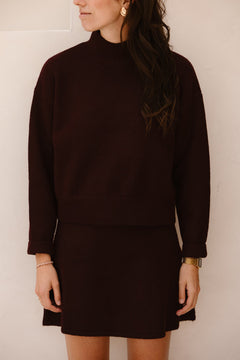 Paulina knit blouse wine - Bij Keesje - Neo Noir