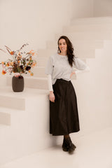 Raya Faux Leather Skirt